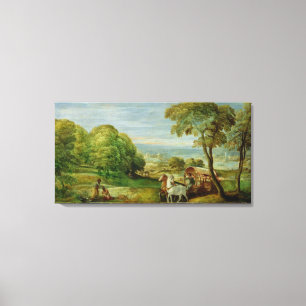 Toile Le baptême de l'Eunuch éthiopien