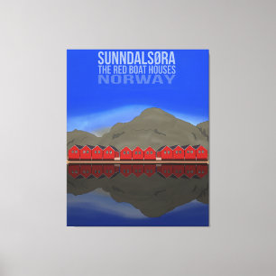 Toile Le Bateau Rouge Maisons Sunndalsøra Norvège