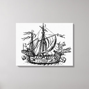 Toile Le bateau 'Victoria de Ferdinand Magellan