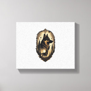 Toile Le berger allemand 005