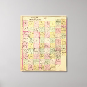 Toile Le bois de construction débarque la carte de 4