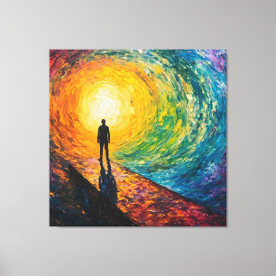 Toile Le bord de la dimension