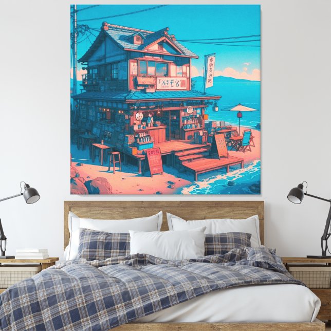 Toile Le bord de mer Lofi Dreams (Insitu(Chambre))