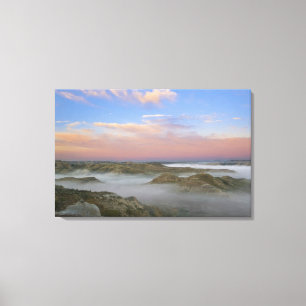 Toile Le brouillard de la rivière Little Missouri est su