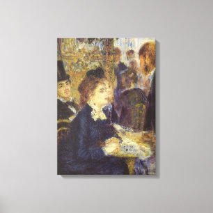 Toile Le Café par Pierre Renoir, Impressionnisme Vintage