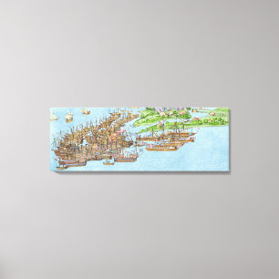 Toile Le campement des forces anglaises