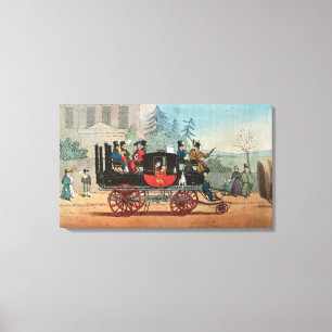 Toile Le car de vapeur