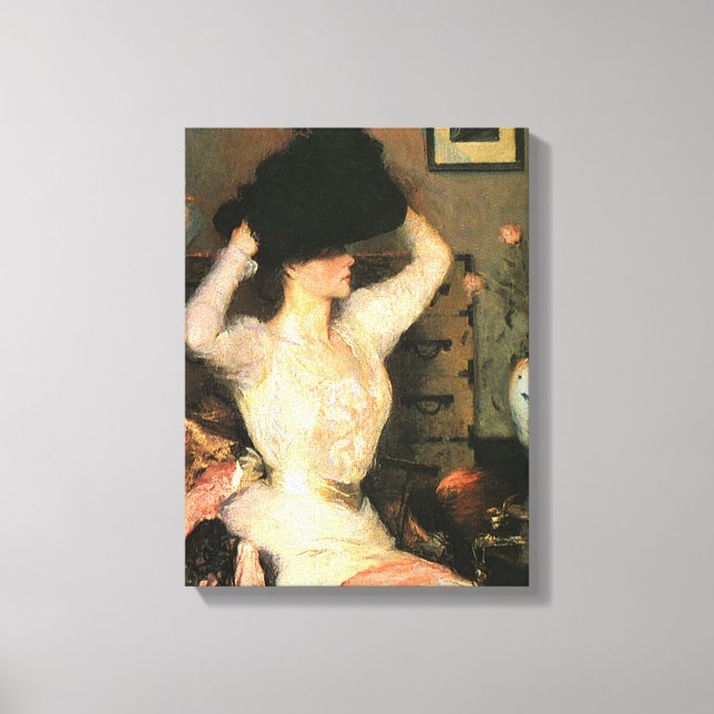 Toile Le Casquette noir de Frank Weston Benson (Recto)