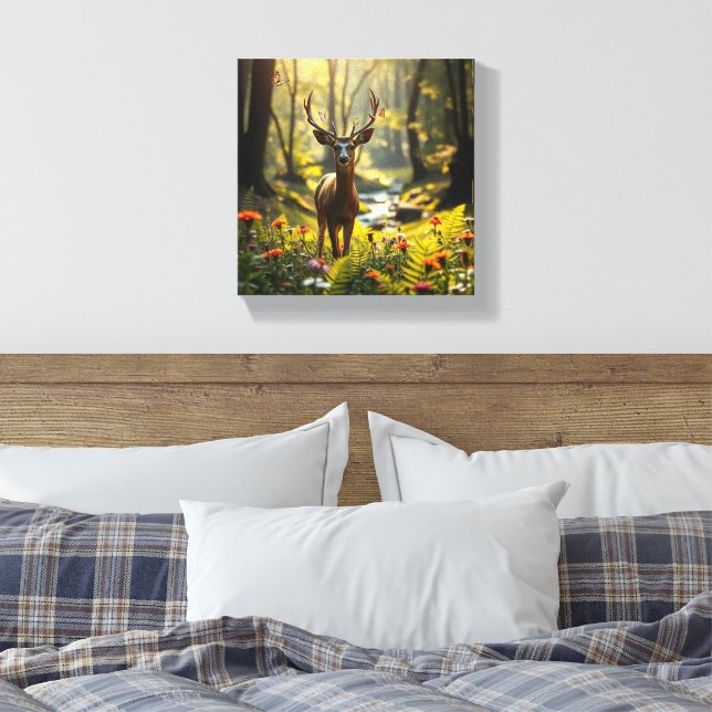 Toile Le cerf de Majestic dans la nature (Insitu(Chambre))