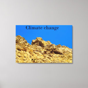 Toile Le changement climatique s'occupe de l'environneme