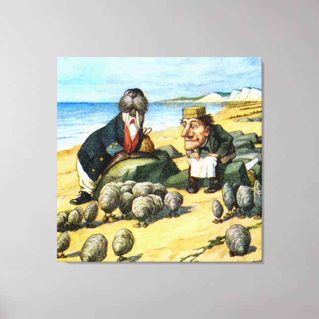 Toile Le charpentier et le morse au pays des merveilles (Recto)