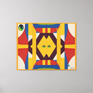 Toile Le chat - Ken Gage Abstrait