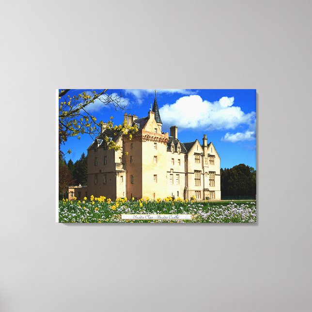 Toile Le château de Morayshire du Clan Brodie écossais (Recto)