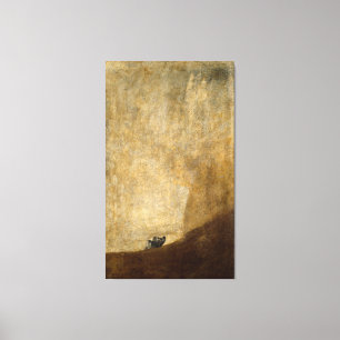Toile Le chien (Peintures noires) par Francisco Goya 182