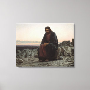 Toile Le Christ dans le désert (par Ivan Kramskoi)
