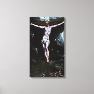 Toile Le Christ Greco sur la croix
