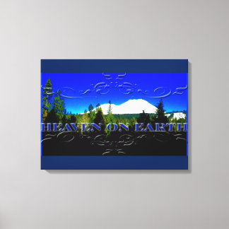 Toile Le ciel sur Terre | montagne monétaire
