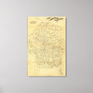 Toile Le cimetière de bois vert