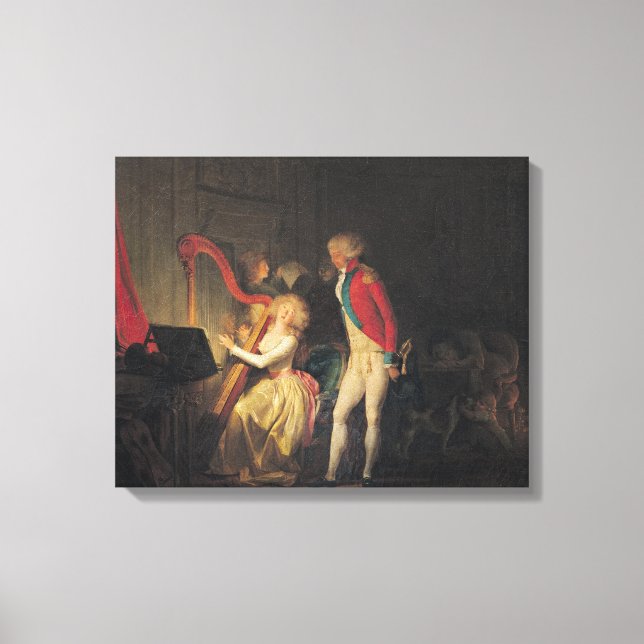 Toile Le concert improvisé, ou le prix de (Recto)