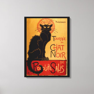 Toile Le Conversation Noir de Steinlen