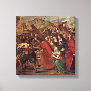 Toile Le cortège vers le calvaire, c.1505