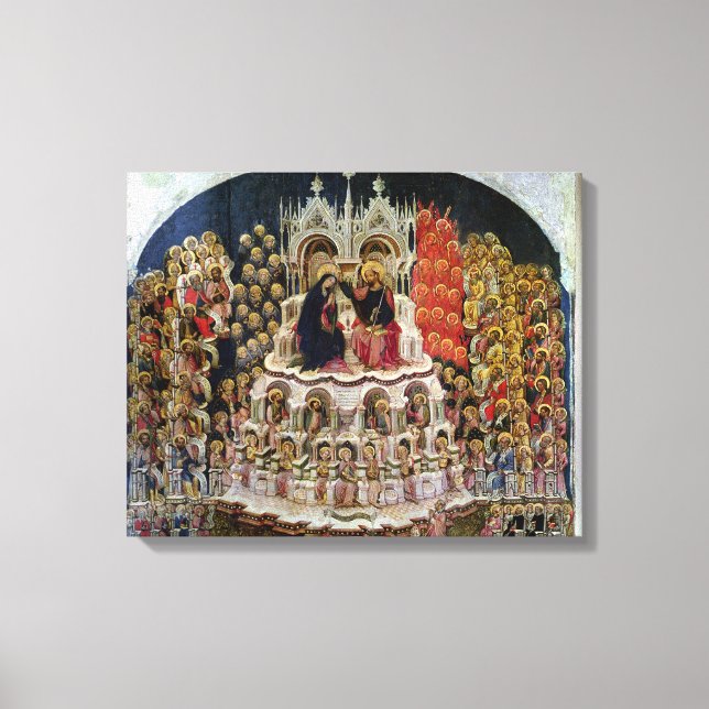 Toile Le couronnement de la Vierge au Paradis, 1438 (Recto)