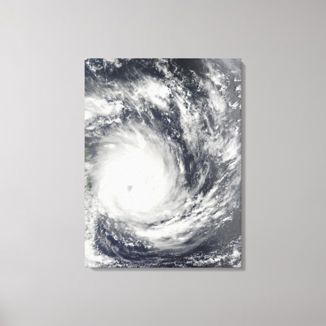 Toile Le cyclone tropical Gael au large de Madagascar (Recto)