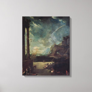 Toile Le départ d'Aeneas à Carthage