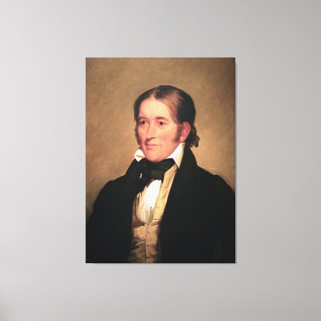 Toile Le député Davy Crockett par Chester Harding (Recto)