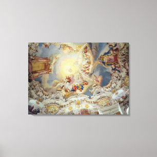 Toile Le dernier jugement, peinture de plafond