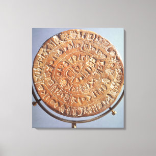 Toile Le disque Phaistos, avec une signification inconnu