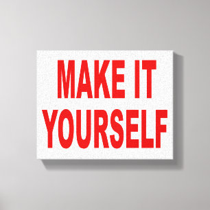 Toile Le do-it-yourself créent votre propre illustratio