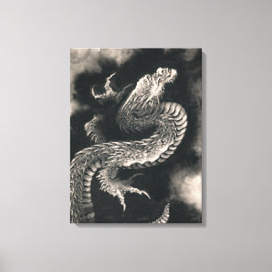 Toile Le dragon par Katsushika Hokusai