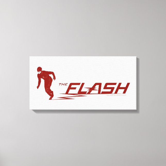 Toile Le Flash | Logo du nom du super héros (Recto)