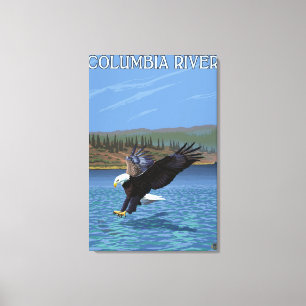 Toile Le fleuve Columbia, plongée de WashingtonEagle