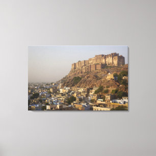 Toile Le fort Mehrangarh de Jodhpur. Rajasthan, INDE.