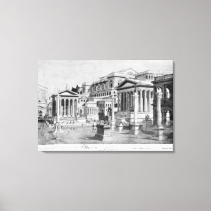 Toile Le forum romain de l'antiquité