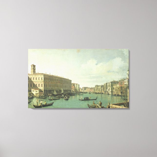 Toile Le Grand Canal du pont du Rialto (Recto)