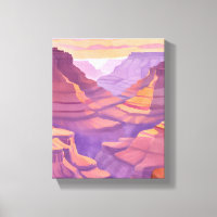 Le Grand Canyon | Aquarelle du parc national