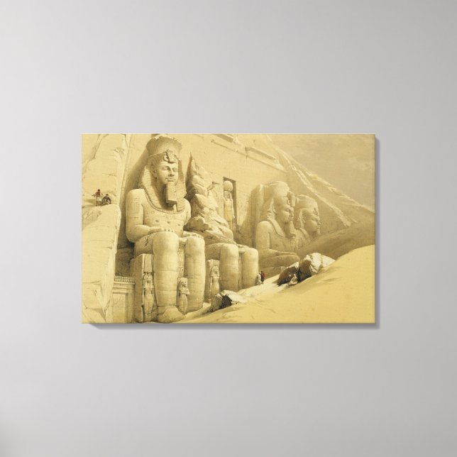 Toile Le Grand Temple d'Abu Simbel, Nubie, de "Egypt (Recto)