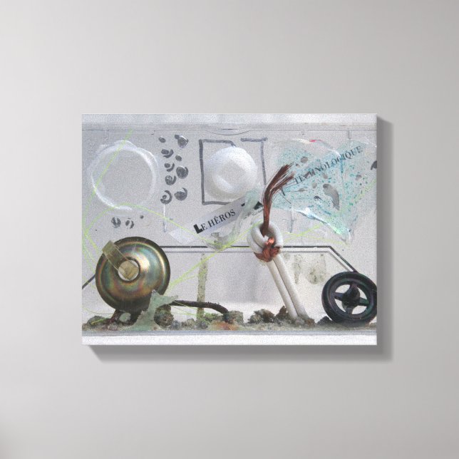 Toile Le Heros Technologique K7 1986 Geek multimédia mix (Recto)