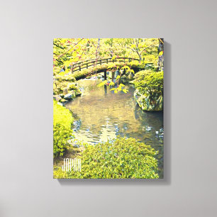 Toile Le Japon voyage jardin japonais traditionnel