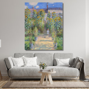 Toile Le Jardin de l'artiste à Vétheuil, Monet