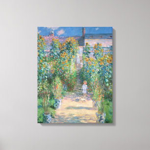 Toile Le jardin de l'artiste à Vetheuil par Claude Mone