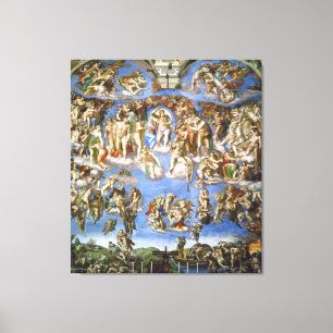 Toile Le jugement Dernier Fresco de Michel-Ange