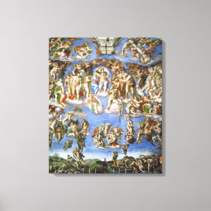 Toile Le Jugement dernier Fresque de Michelangelo