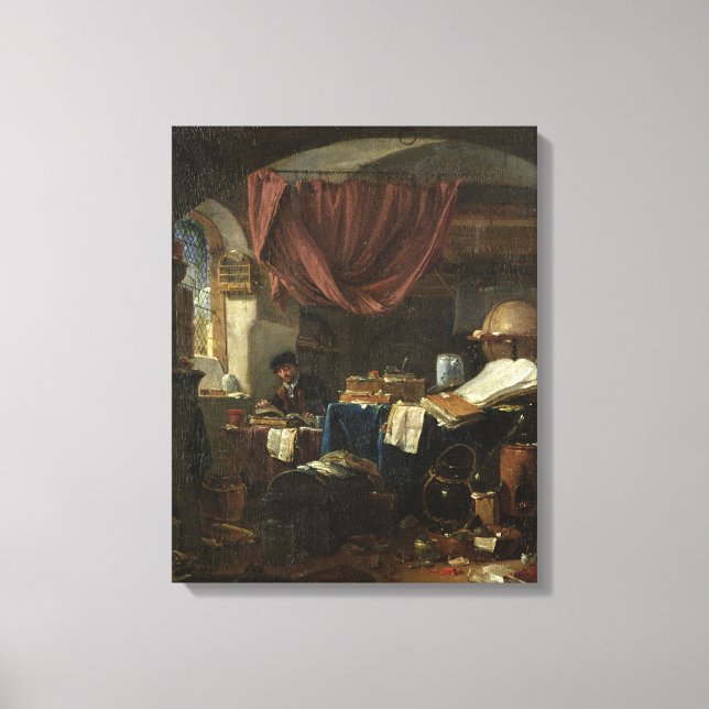 Toile Le laboratoire de l'alchimiste (Recto)