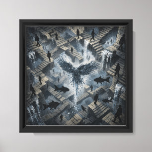 Toile Le Labyrinthe des chemins perdus