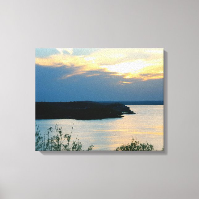 TOILE LE LAC DES OZARKS SUR LES CANVAS (Recto)