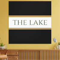 LE LAC Sporty Black White Orange Brown Stripes